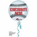 Goldengifts 18 in. Cincinnati Reds Foil Flat Balloon - Red - 18 in. GO3577209